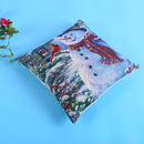 Christmas Snowman Cotton Linen Throw Pillow Case Cushion Home Sofa Decor(3)