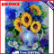 Oil Painting By Number Sunflowers in Vase Oil Digital Picture Home Wall Decor