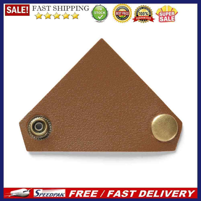 Leather Camping Bowl Gloves Triangular Buckle Handle Cover Cup Holder Sleeve