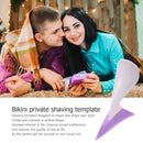 Women Bikini Dedicated Privates Shaving Stencil Female Pubic Hair Razor (01