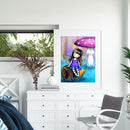Little Girl Oil Paint By Numbers Kit DIY Frameless Art Picture On Canvas