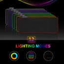 USB Extended Keyboard Mice Mat Gaming Mouse Pad RGB Luminous For PC Laptop
