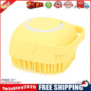 Pet Dog Massage Shampoo Brush Cat Bath Shower Brush Cleaning Comb (Yellow)