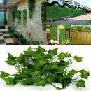 6.56ft Ivy Leaf Garland Green Plant Plastic Vine Foliage Decorations Y5Z2