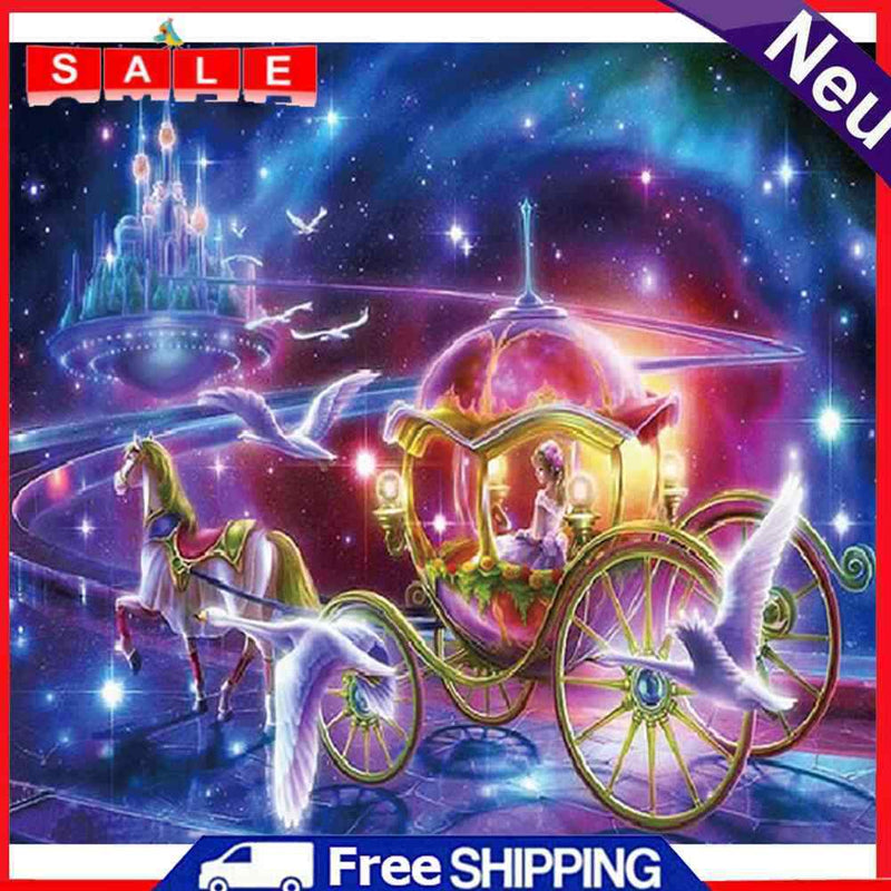 30 * 30cm 5D diamond embroidery princess carriage handmade diamond mosaic picture