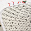 Anti-slip Floor Carpet Flannel Door Mat Xmas Home Party Decor (Snow Scene)