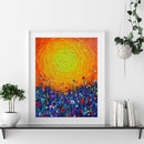 Colorful flowers 40x50cm Oil Paint By Numbers Picture DIY