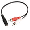3.5mm Y Adapter Audio Cable Stereo Female Mini Jack to 2 RCA Male Adapter Newly