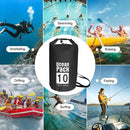 Waterproof Dry Bag Pack Sack Swimming Kayaking River Trekking (10L Black) Newly