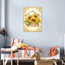 5D DIY Diamond Painting Sunflowers Full Round Drill Mosaic Art Picture Decor