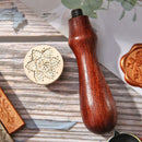 Retro Snowflake Wax Seal Fire Painting Stamp Envelope Wedding Card (A109) Newly