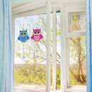 2pcs Crystal Light Catcher Diamond Painting Owl Hanging Decor (GSKY2002)