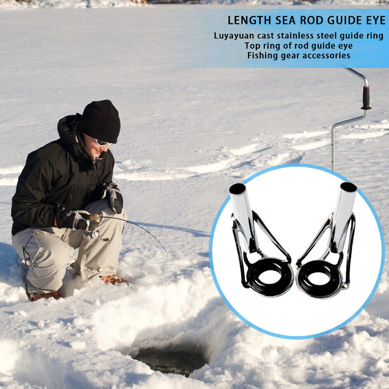 Telescopic Fishing Rod Top Tip Guide Rings Line Eye Rings Fish Pole Repair