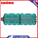 10 Compartment Fishing Tackle Box Small Accessories Box Fishing Hook Fishing Connector Bait