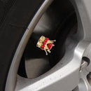 4pcs Car Styling Wheel Tire Valve Caps Copper Core Auto Tyre Stem Dust Air Cover