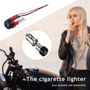 12V Cigarette Lighter Assembly Car Motorcycle Boat Power Socket Plug (Red)