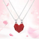 2pcs Wishing Stone Pendant Necklace Statement Link Rope Chain Lovers Jewelry