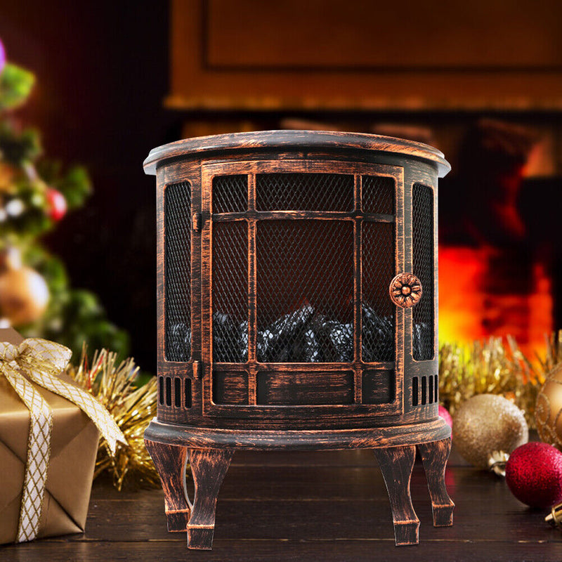 Retro Night Light LED Fireplace Battery USB Powered Christmas Party Ornaments
