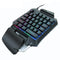 ZUOYA 35 Keys One-handed Gaming Membrane keyboard Ergonomic Keypad for PC