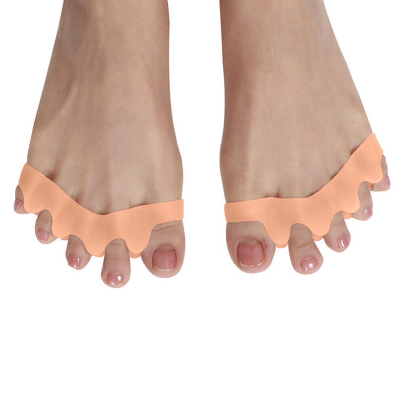 2pcs Toe Separator Corrector Hallux Valgus Straightener Treatment Foot Care
