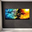 Sun Moon Tree Oil Paint By Numbers Kits Coloring Drawing Home Decoration Gifts