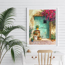 Diamond Painting Cross Stitch Craft Sunny Doorway Needlework Home Wall Decor