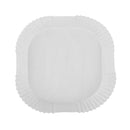 50pcs Air Fryer Parchment Liners Wood Pulp Steamer BBQ Baking Paper (White)