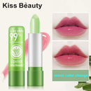 Long-lasting moisturizing Aloe Vera Lip Balm Lipstick Lip Care Color Changing