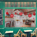 4pcs Christmas Wall Stickers Elk Snowflake Self-Adhesive PVC Removable Decals