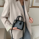 Fashion Solid Color Women Shoulder Handbag PU Leather Small Totes Crossbody Bags