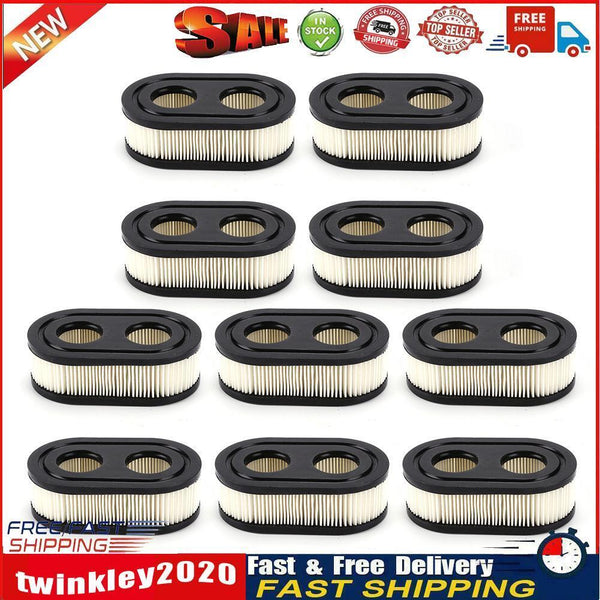 10pcs Air Filter for Briggs Stratton Lawn Mower Replace Element Trim Tools Newly