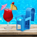 Water Cup Hanging Holder Container for Swimming Pool Drink Beer Storage (L)