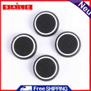 4pcs Silicone Joystick Analog Thumbstick Grip Cover for PS4 (Black + White)
