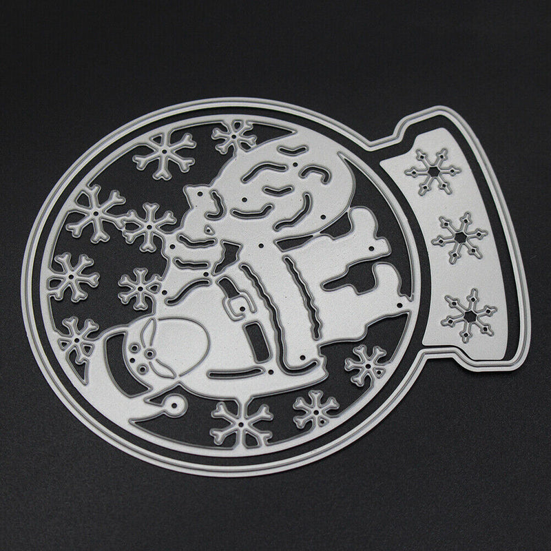 Snowvirtuos Santa Claus Metal Cutting Tools Stencils DIY Embossing Scrapbookin