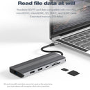 Jack 8K Dual HDMI Gigabit Ethernet USB Type-C Hub Docking Station For Laptop PC