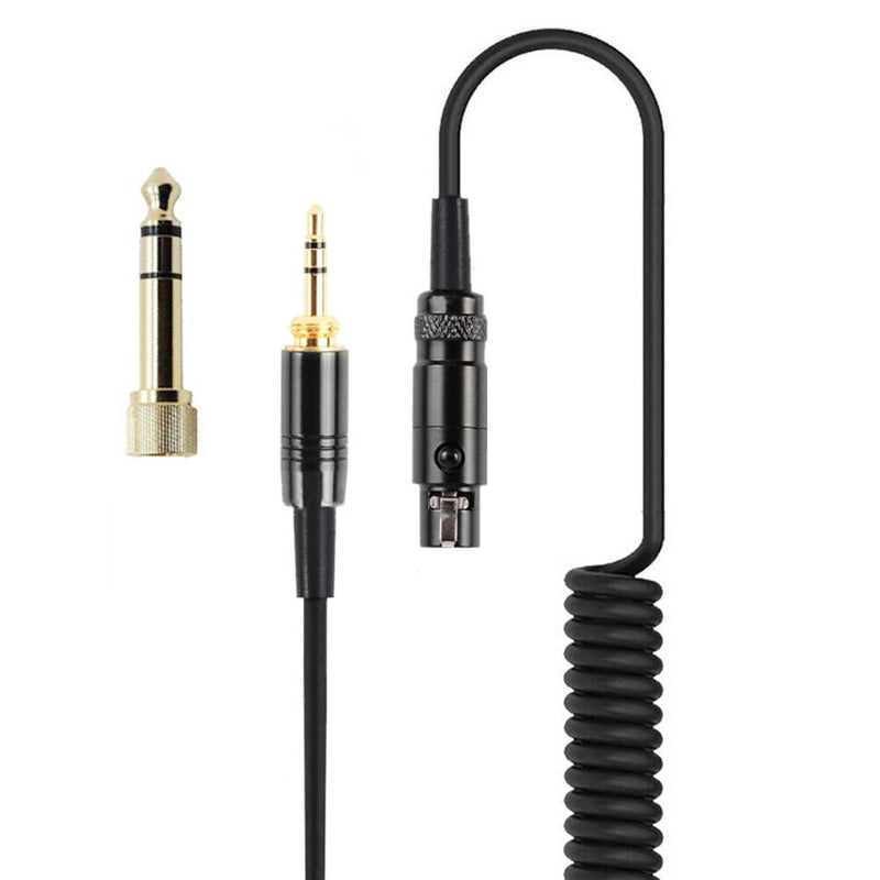 3.5mm Male to Mini Spring Headset Cable for AKG K240 K271 K141 K702 K712 Newly