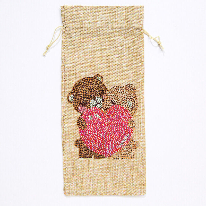 Diamond Mosaic Special Shape Drill 5D DIY Bottle Cloth Gift Bag Desk Decoration