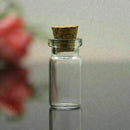 10pc/set Mini Useful Small Cork Stopper Glass Bottles Jars Vials Container