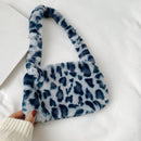 Plush Animal Pattern Underarm Bag Female Shoulder Mini Purse Lady Daily Handbags