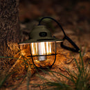 Retro LED Lantern Hanging Emergency Outdoor Tent Camping Light (Army Green)