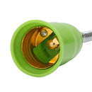 E27 LED Light Bulb Holder Universal Flexible Extension Lamp Socket (Green) Newly