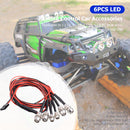 6pcs RC Cars 5mm/3mm LED Lights Kits for 1/12 1/18 1/10 1/8 Rc4wd Redcat Ta