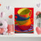 Oil Paint By Numbers Cup Frameless Picture Craft Kit for Bedroom Living Room
