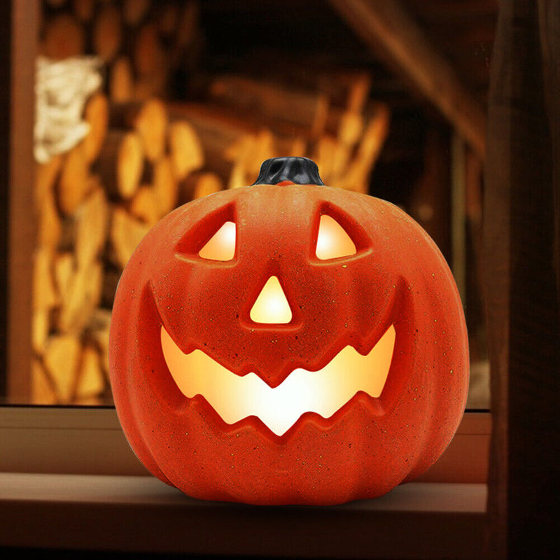 8 inch Halloween Pumpkin Night Light Talking Pumpkin Lantern Scene Layout Newly