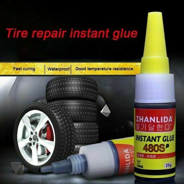 Mighty Tire Repair Glue Tyre Puncture Sealant Glue Bike Car G3X3 Tire Patch C7T5