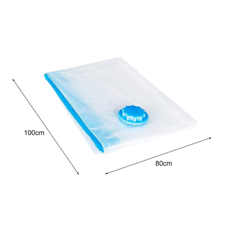 Vacuum Storage Bag Clothes Quilt Seal Compressed Home Organizer (80x100cm) Newly