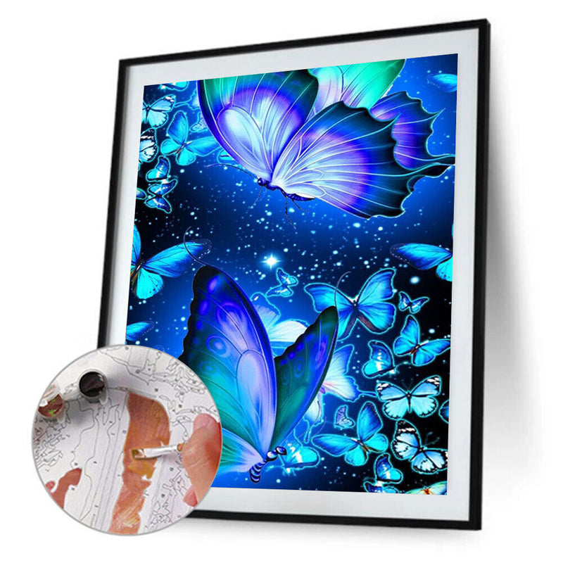 #A Paint By Numbers for Adults Beginner Butterfly Paintwork Home Bedroom Wall