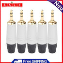 5pcs 3.5mm Stereo Connector Coupler Adapter Audio Cable Headphone Extension Plug