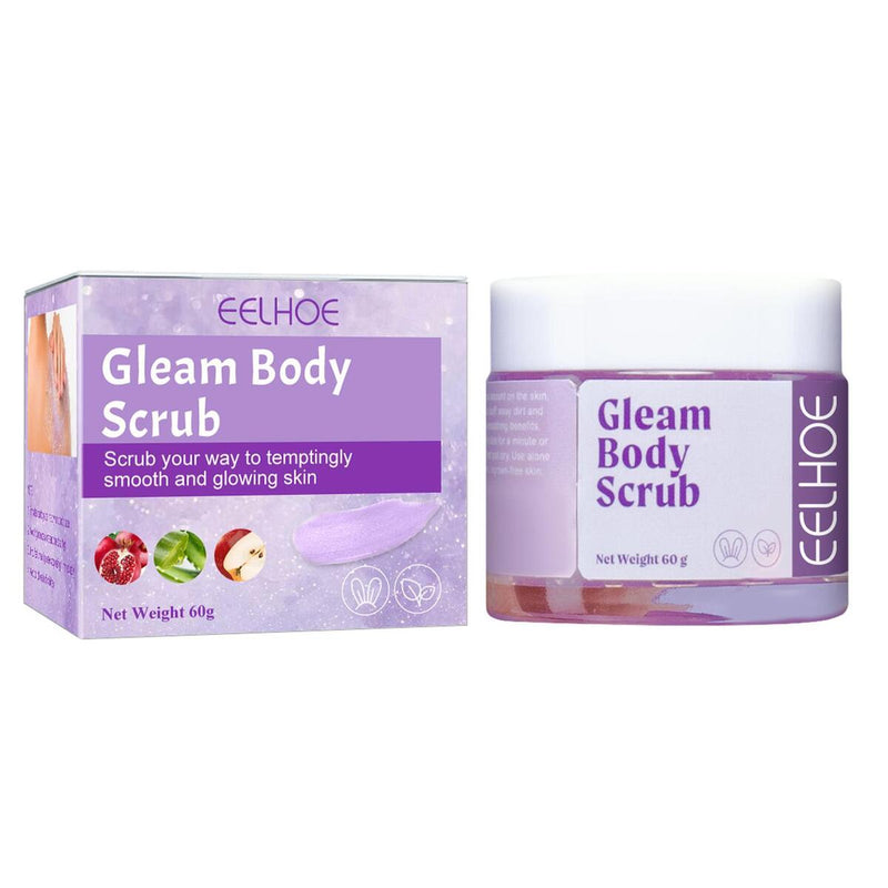 Gleam Body Scrub Gentle Exfoliator Scrubber Skin Care Repair Dry Brightening: