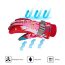 2pcs Children Winter Warm Waterproof Non-slip Skiing Gloves (Rose Red)(M)